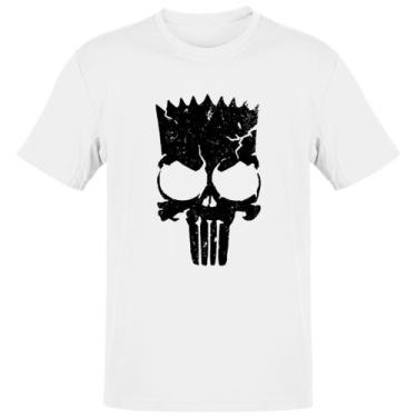 Imagem de Camiseta Unissex Bart Punisher Justiceiro Simbolo - Alearts, P