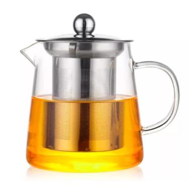 Imagem de Chaleira de Vidro com Tampa e Infusor em Aço Inox 750ml - Wincy
