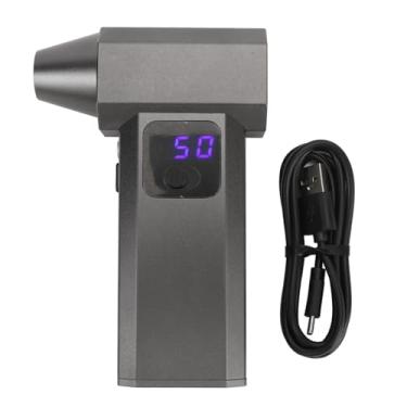 Imagem de Duster de Ar Comprimido, Soprador Seco de Jato 130.000 Rpm Com Exibição de LED e Regulação de Velocidade Multifuncional Leve e Sem Fio Turbo Fan para Teclado, PC, Carro e Casa