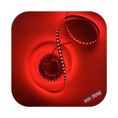 Imagem de Fita De Led 3528 Alto Brilho 25w/m 5mts 240 Leds/m 12v Vermelho - PCO
