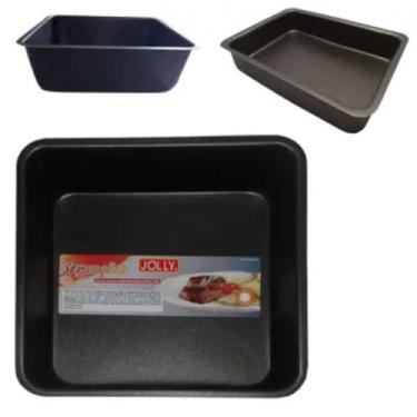 Imagem de Assadeira Forma Para Air Fryer e Forno Antiadente Alta 18x18cm - Jolly