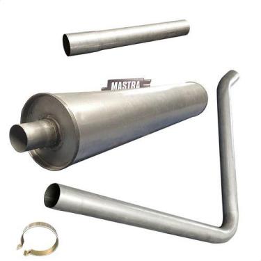 Imagem de Kit Tubos + Silencioso Caminhão 1111 1113 Aspirado 69 A 88 - Genérico