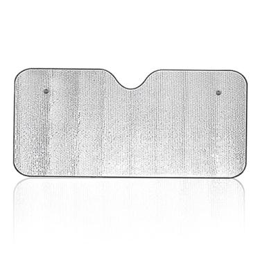 Imagem de 1 Pç de Para-brisa Dianteiro, Protetor Solar de Carro. Protetores de Sol para Para-brisas Carro À Prova de Vento Protetor Solar para Bloquear Raios UV para a maioria dos carros, SUV e Caminhões (Prata