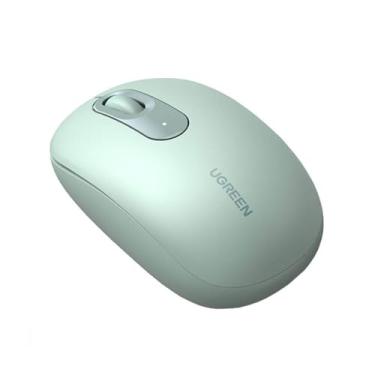 Imagem de Mouse Sem Fio Bluetooth Wireless 2.4 GHz Verde Design Ergonômico Conexão Dupla Silencioso Compatível com Ios Android Windows Mac