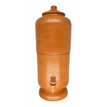 Imagem de Filtro De Barro Água Bebedouro Cerâmica Filtrador Artesanal