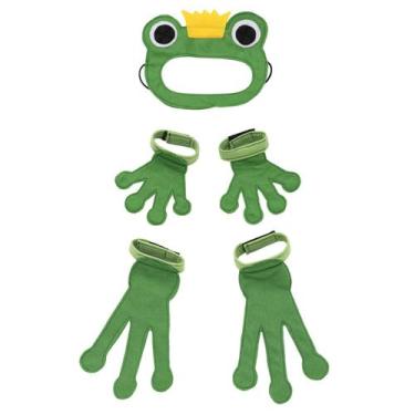 Imagem de Kit Fantasia Infantil Sapo Máscara Pés E Mãos - Dani Lessa