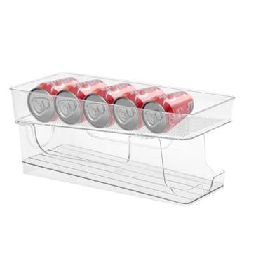 Imagem de Organizador Geladeira Porta 12 Latas Dispenser Suporte