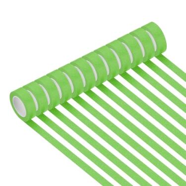 Imagem de PATIKIL Fita adesiva verde clara 2,5 cm x 14 m, 12 rolos com código de cores para pintura de parede e organização de laboratório de ciências