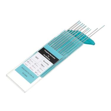 Imagem de HARFINGTON Eletrodos de tungstênio de soldagem TIG, 5 peças de 1/40.6 cm e 5 peças 3/81.3 cm por 17.8 cm para soldagem de aço inoxidável, soldagem de liga de magnésio de alumínio aeroespacial, ciano