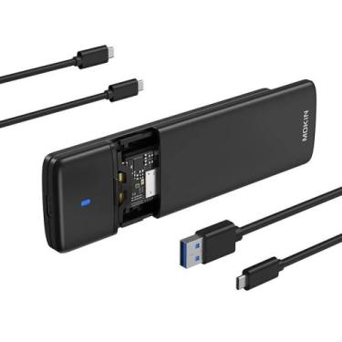 Imagem de Compartimento SSD MoKin M.2 NVMe SATA com USB C de 10 Gbps RTL9210B