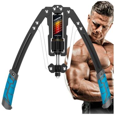 Imagem de Aparelho de Musculação para Braço com Potência Hidráulica Ajustável de 18 a 200 kg, EAST MOUNT, Preto