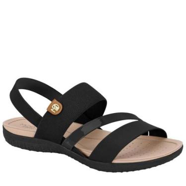 Imagem de Sandália Ortopédica Elástico Macio Feminina Modare 7125.233, Preto, Ca