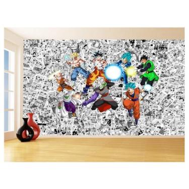 Imagem de Papel De Parede Dragon Ball Goku Vegeta Anime 3,5M Dbz142 - Você Decor