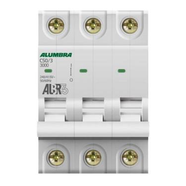 Imagem de Disjuntor Tripolar 3P 50A Curva C Albr3 Alumbra