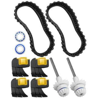 Imagem de Kit de reconstrução de eixo de acionamento de limpador de piscina R0796200 serve para limpadores de piscina Zodiac MX8 MX6 MX8 Elite MX6 Elite, substitua o kit de ajuste parcial, incluindo trilhos