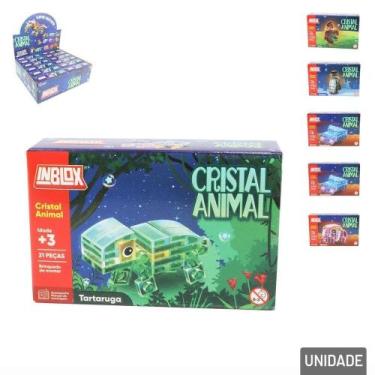 Imagem de Brinquedo Blocos De Montar Animais Cristal Modelo Sortidos - ARK