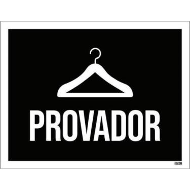 Imagem de Kit 10 Placas Provador Cabide 27X35 - Sinalizo