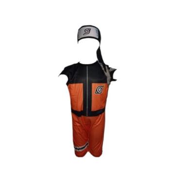 Imagem de Fantasia Roupa Infantil Naruto Com Bandana - Fashion Style, Laranja, M