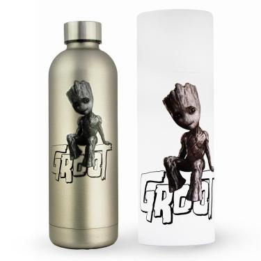 Imagem de Garrafa Groot Marvel Térmica de Inox 750ml Resistente Original Mantém Temperatura-Unissex