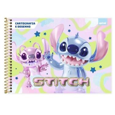 Imagem de Caderno Cartografia e Desenho 80 Folhas Capa Dura Stitch Spiral