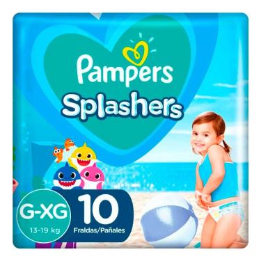 Imagem de Fralda Descartável Pampers Splashers Piscina G/XG 10 Unidades