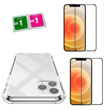 Imagem de Capinha Case Anti Impacto e 2X Película Vidro 9D Compatível iPhone 12