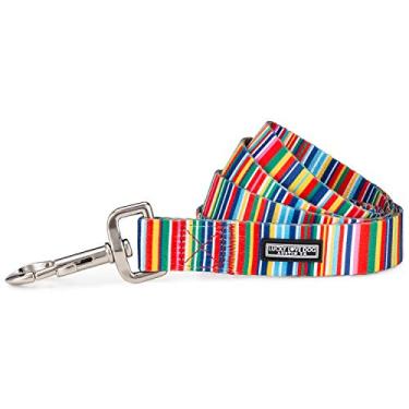 Imagem de Lucky Love Dog | Coleira para cães multicolorida para cães pequenos médios grandes – Macio, ajustável, equipamento fofo para animais de estimação para cães masculinos e femininosLucky Love Dog Small Hippie_Leash_Small