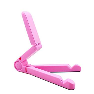 Imagem de Ficar,Suporte de tablet ajustável para celular portátil dobrável suporte de telefone para tablet ABS suporte para telefone ampla compatibilidade rosa