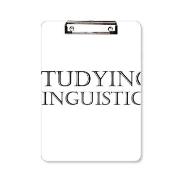 Imagem de Pasta de prancheta para estudar, linguística, pasta, bloco de escrita A4