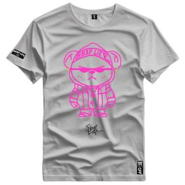 Imagem de Camiseta Little Bears Urso Pink Style Shap Life Plus Size - Shaplife