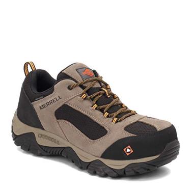 Imagem de Merrell Tênis masculino Moab Onset impermeável com bico composto, Nogueira, 42