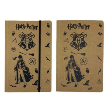 Imagem de Caderno Harry Potter Tipo Moleskine Caderneta De Anotações