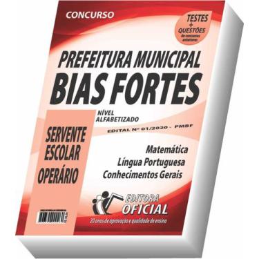 Imagem de Apostila Prefeitura De Bias Fortes - Servente Escolar E Operário - Cur