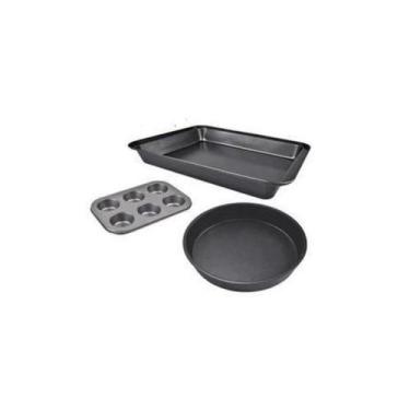 Imagem de Assadeira, Forma p/ Bolo, Kit c/ 3  - Art House
