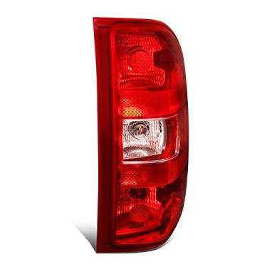 Imagem de DNA MOTORING TL-ZTL-005-RD-R Luz traseira refletora do lado direito compatível com 07-13 Silverado 1500, lente vermelha/transparente