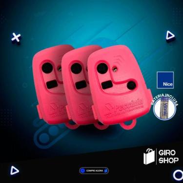 Imagem de Kit 3 Controle Remoto Peccinin Portão Eletrônico 3c 433Mhz - ROSA - ni