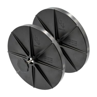 Imagem de Orucase Protetor de rotor de disco - Conjunto de 2 peças de capa de freio a disco de mountain bike para viagens - Proteção de quadro de bicicleta resistente a impactos - Preto