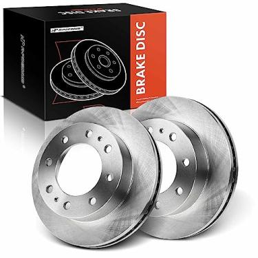 Imagem de A-Premium Rotores de freio a disco ventilados frontais de 324 mm compatíveis com modelos selecionados Chevy, GMC e Hummer - Avalanche Suburban 2500, Express Savana 2500 3500, Silverado Sierra 1500
