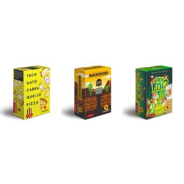 Imagem de Jogos Pocket PaperGames Taco Gato + Bandido + Quem Foi