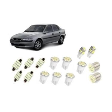 Imagem de Kit Lâmpada Led Vectra 1997 A 2004 Teto Placa - Blue Lion