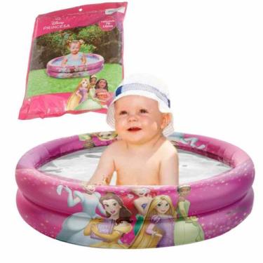 Imagem de Piscina Princesas Disney Inflável Infantil 70 Litros Original Etitoys,