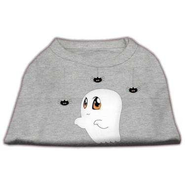 Imagem de Mirage Pet Products Camiseta de cachorro Sammy The Ghost estampada, PP, cinza