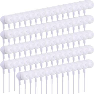 Imagem de Macarrie Pacote com 200 fones de ouvido infantis a granel, fones de ouvido de sala de aula de 3,5 mm para estudantes, cores sortidas, fone de ouvido com fio, sem microfone, para sala de aula,