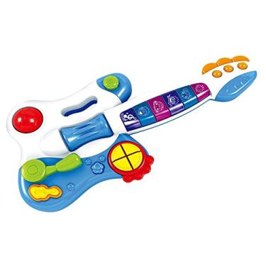 Imagem de Minha Primeira Guitarra Elétrica Com Som e Partes Interativas Indicado para +18 Meses Azul MultikidsBaby -BR1092, Multikids, Azul