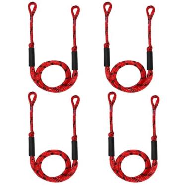 Imagem de Linhas de doca elástica para barco, corda de amarração para ancoragem com laço, cordas de barco para ancoragem, acessórios de barco, doca rápida e fácil para PWC, caiaque, jet ski, Seadoo, WaveRunner,