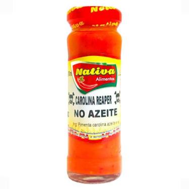 Imagem de Pimenta Carolina Reaper Azeite 100ml Nativa A mais Picante