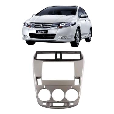 Imagem de Moldura para central multimidia MP5 10.1 pol 2 din honda city 2006 ar analógico 86/1
