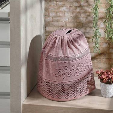 Imagem de Capa Para Botijao Interlar Em Renda Color Retro Rose