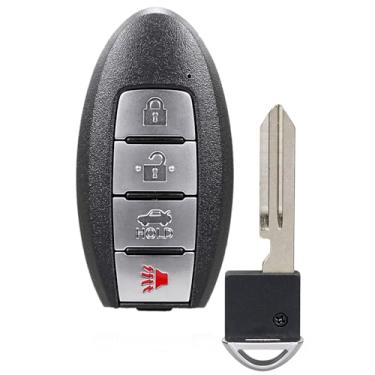 Imagem de TOP-VIGOR Substituição de chave de carro com controle remoto de entrada sem chave compatível com Nissan Altima Maxima 2013 2014 2015, 433MHz ID47 Chip 4 botões KR5S180144014 IC: 7812D-S180014