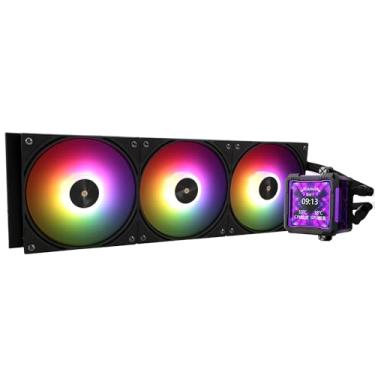 Imagem de Thermalright Fw360 Pro Preto Argb Aio Cpu Liquid Cooler Para Desktop - Ventiladores Pwm De 2000 Rpm, Com Tela Lcd De 2,73, Para Am4/Am5 E Intel Lga1150/1151/1200/2011/1700/1851